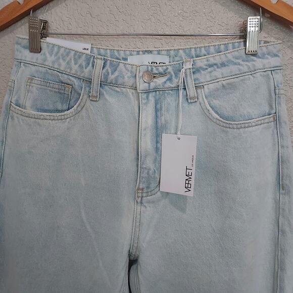 NEW Vervet Light Wash 90's Vintage Flare Jeans Size 28 - Picture 5 of 13